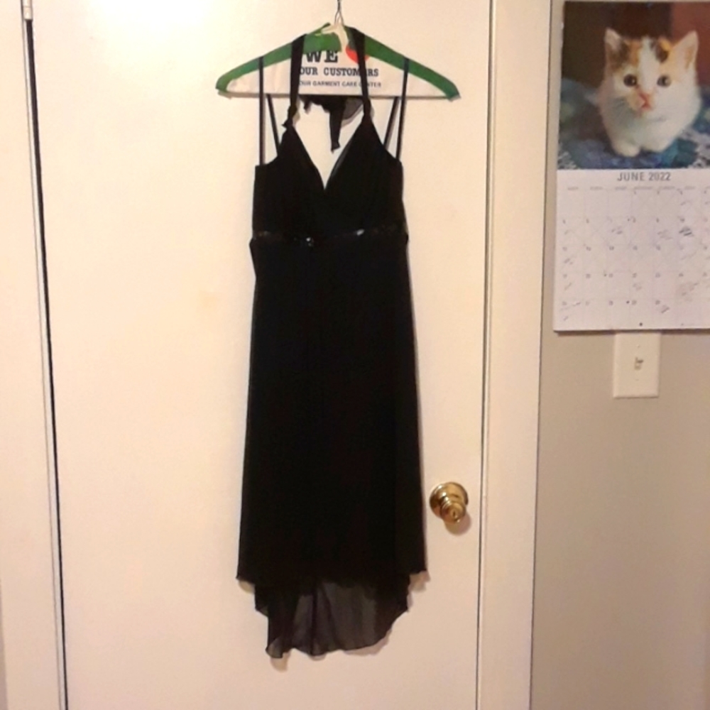 Black A. Byer evening dress medium with sequence